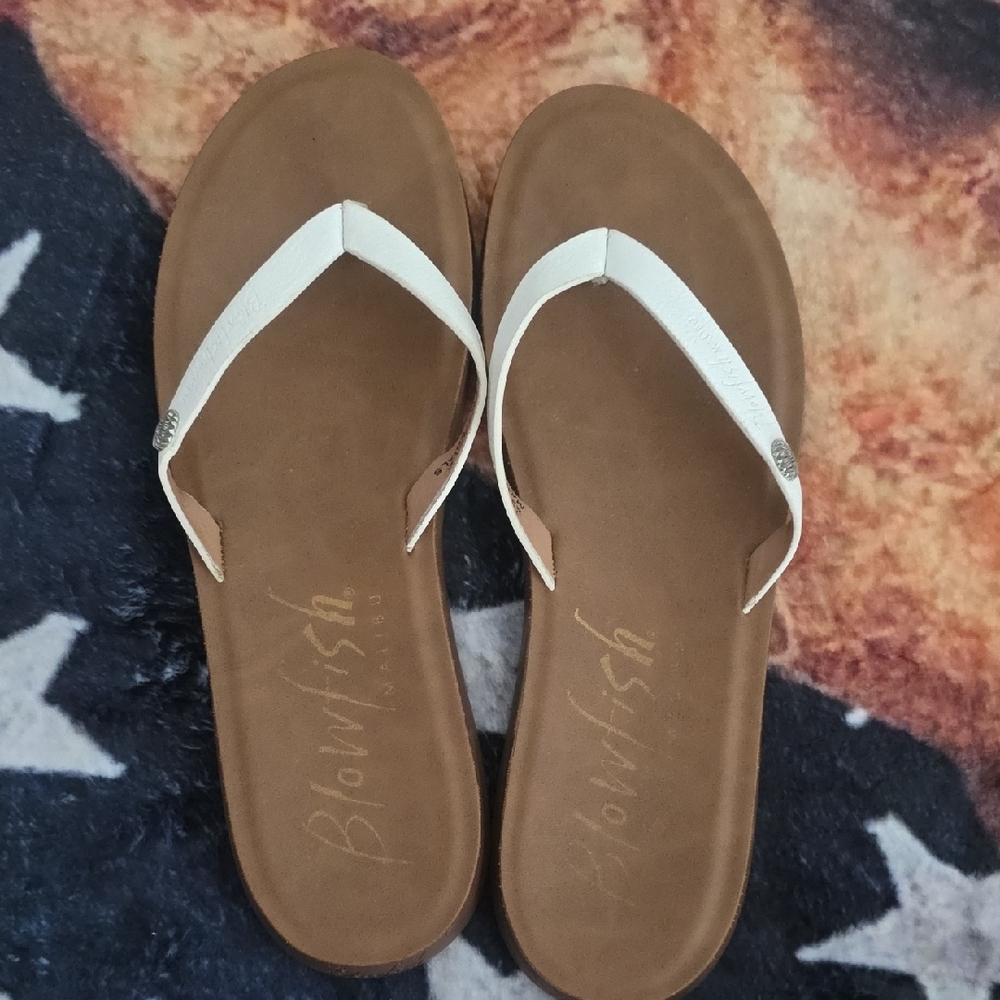 Blowfish Women's Cream and Brown Sandals